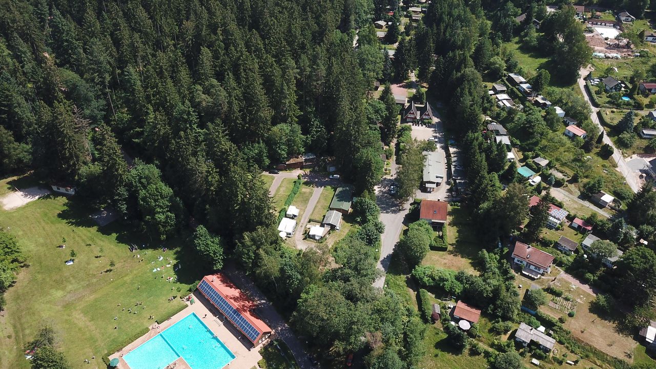 Campingplatz von oben Campingplatz von oben